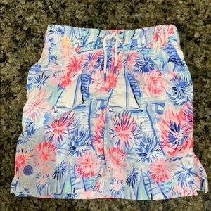 Lilly Pulitzer Boys XS (2-3) Swim Trunks July 4th